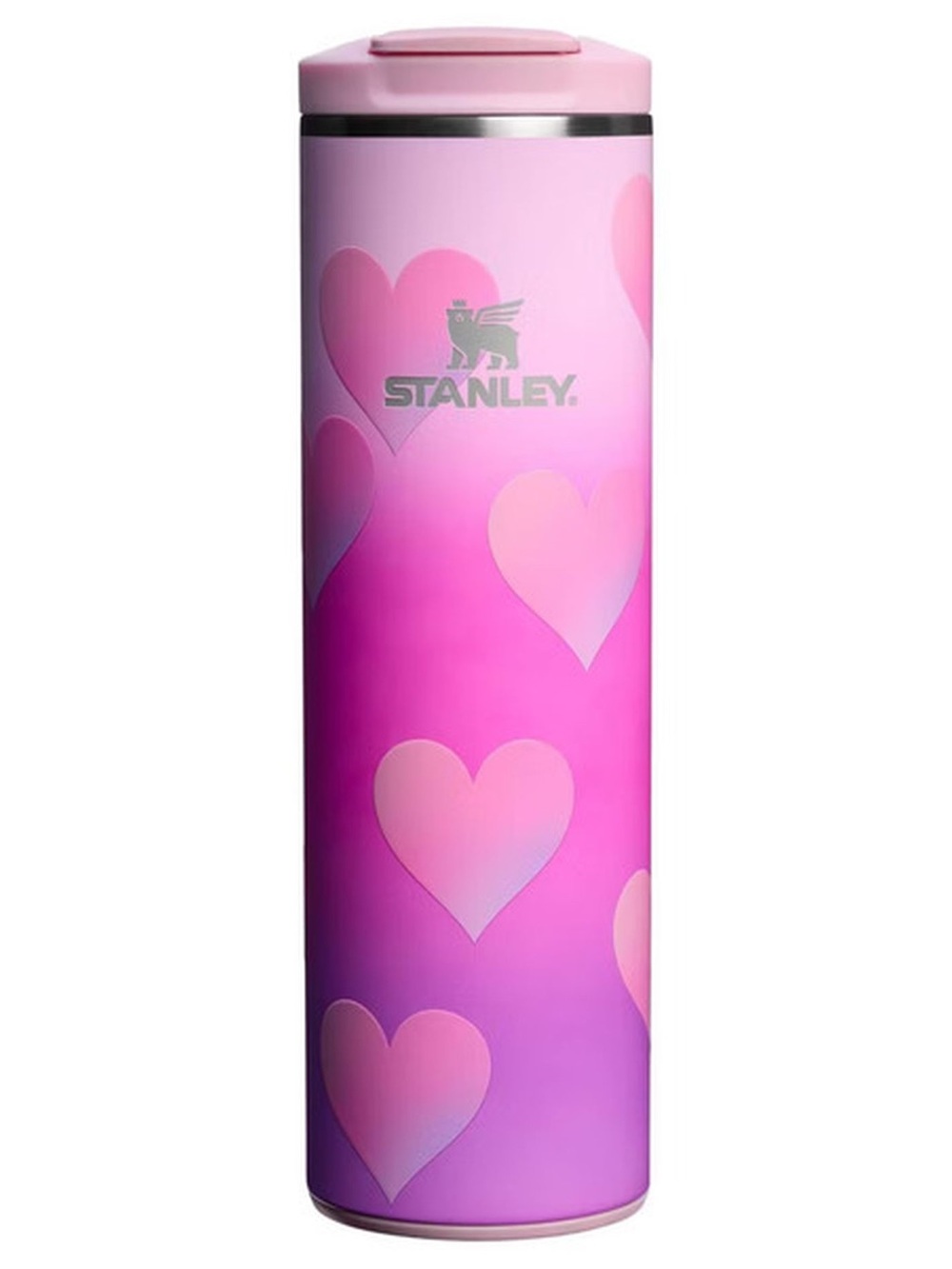 Stanley 16 oz AeroLight Transit Bottle – Powder Pink Heart Gradient 💕